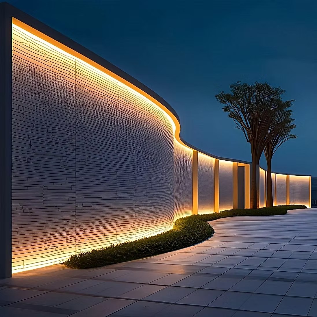Architectural wall grazing lighting, Orlando FL
